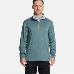MAELREG Quarter Zip Golf Pullover Men Dry Fit Long Sleeve Performance Wicking XL